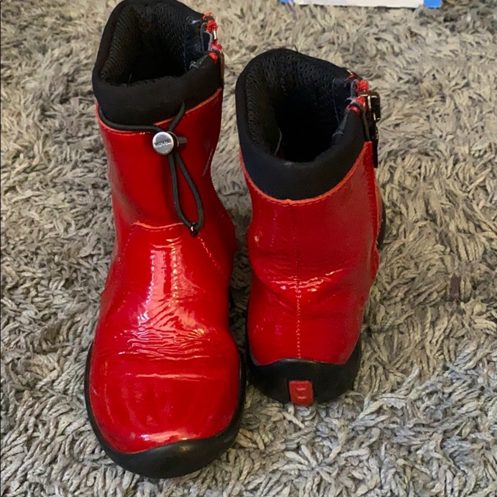 Prada sport red toddler girls booties size 24